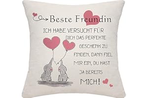 BOMMEX Best Friend Gift for Women Best Friend Pillowcase for Women Gift for Best Friend Friendship Gift Birthday Gift (Best Friend)