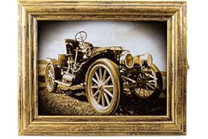 Cer-Plast - Armadietto portachiavi in ​​legno con pannello portachiavi, organizer per chiavi da parete, stile vintage