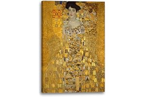 Printed Paintings Impression sur toile (60x80cm): Gustav Klimt - Adele Bloch-Bauer I (1907)