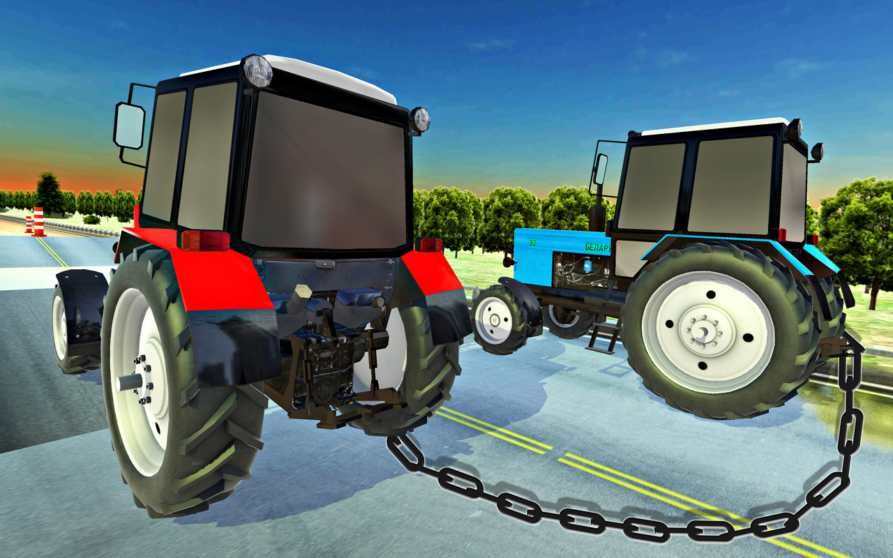 Chained Tractor Race Driving Farming Simulator Amazon.de Apps & Spiele