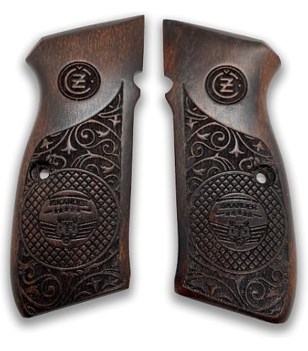Poignées En Noyer Pour CZ 75, SP-01, Shadow - Compatibles Marque KSD - Neuf En Emballage