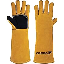 KEEAN MIG ARC TIG Welding 16 Inch Gloves with Extra Padded Palm
