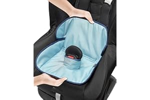 Lynmark® Protector de asiento de coche para entrenamiento de orinal | Funda de viaje para orinal de migas, derrames, fugas de pañales y entrenamiento de inodoro. La almohadilla se adapta a todos los