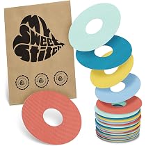 MySweetStitch - 25 x FreeStyle Libre 3 cerotti sensore, Ringpatch 60mm, interno 20mm, cerotto impermeabile, traspirante, delicato sulla pelle, Corallo