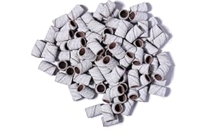 BNG 150 Grit Sanding Bands For Nail Drill 100PCS, Electric Nail Drill Bits Professional Manicure Pedicure File Replacement