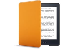 FOREFRONT CASES Cover per Kobo Nia – Leggera Custodia Kobo Nia - Giallo – Protettiva, Sottile e Leggero Kobo Nia Cover con Funzione Auto Sleep Wake, Design a Conchiglia Custodia