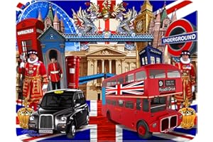 3D LiveLife Imán - Visit to London de Deluxebase. Imán de Nevera lenticular 3D con imágenes de Londres. Adorno magnético para niños y Adultos con ilustración del reconocido Artista Michael Searle