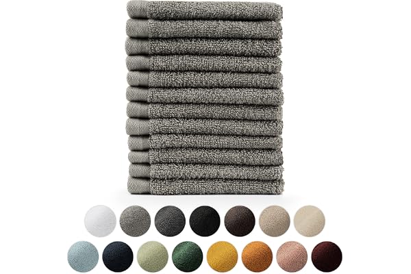 Blumtal - Set med 12 st - ansiktshandduk - tvättlapp - liten handduk - mjuk och absorberande - 100% bomull - Oeko-TEX® certifierad