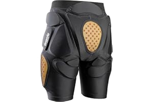 devembr Protective Padded Shorts, Snowboard Butt Pad, Cushion Protection, for Skateboarding, Skate and Ski, 3D Protection for Hip, Butt and Tailbone