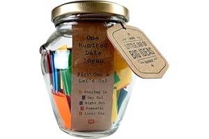 Little Jar of Big Ideas® - 100 Date Ideas - Pick One & Let's Go - Unique Thoughtful Gift - Memorable Gift - Unique Present - Artisan Handcrafted Gift (Standard)