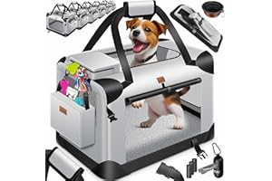 Lovpet® Torba transportowa dla psa i kota XXXL 102 x 69 x 69 cm, torba transportowa dla psów, składana torba transportowa dla zwierząt domowych, w zestawie miska dla psa i pasek na ramię, dla kotów i