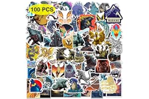 GTOTd Monster Stickers (100Pcs) Gifts Merch Party Supplies Vinyl Water Bottle Luggage Guitar Skateboard Aesthetic Stickers for Teens