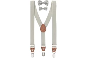 BomGuard bambino bretelle papillon Set 8-17 anni, altezza 135 cm - 175 cm