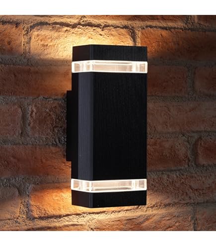 Auraglow PIR Bewegungsmelder Doppel Up & Down Außenwand Sicherheitsleuchte