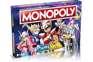 WINNING MOVES MONOPOLY Juegos de Mesa - Edición Caballeros del Zodiaco: 2-6 Jugadores, Juegos Infantiles y para Adultos, Perfecto Regalo, Ideal para Noches de Juegos, Desde 8+ Años