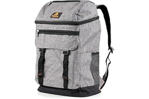 CampFeuer Mochila isotérmica I 20 litros I Color Gris I Ligera I Impermeable I Camping I Playa I Actividades al Aire Libre