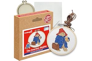 The Crafty Kit Company Embroidery Starter Kit & Mini Cross Stitch Kit - The Journey Begins! | Eco-Friendly DIY Craft Kit for Beginners & Experienced Stitchers - Handmade Gift for Adults & Kids