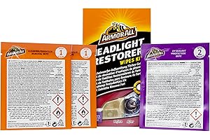 Armor All Wipes Kit Scheinwerfer RESTAURIERUNG