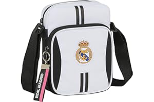 safta Real Madrid, Sac l'paule Enfants Unisexe, Blanc/Noir, One Size