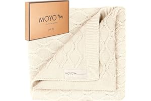 MOYO Kocyk niemowlęcy, bajeczny kocyk niemowlęcy, bawełniany (100% ekologiczny, GOTS) – 100% neutralny dla klimatu, oddychający kocyk dla niemowląt, miły w dotyku kocyk dla niemowląt, prezent dla chłopców i dziewczynek (wdzięczny, falisty)