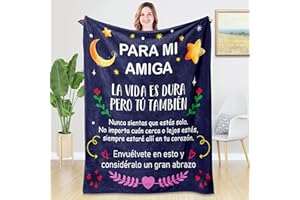 Rebundex Mantas de Regalo Originales para Amigas - Ideas para Amigo Invisible Mujer Navidad y Cumpleaños - Regalos Especiales