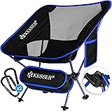 Kesser® Campingstuhl faltbar klappbar tragbar Angel Stuhl Camping Stuhl Faltstuhl bis 120 kg Strandstuhl Angelstuhl Klapphock
