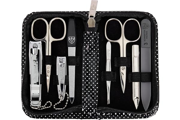 3 Swords Germany - kit manucure pedicure soin des ongle avec lime en verre - qualite marque (210)