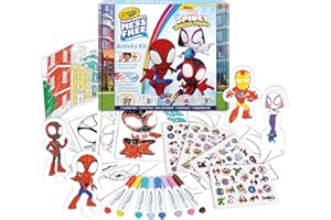 CRAYOLA - Color Wonder Activity Set Spidey, 40+ Pezzi, con Pagine da colorare, Pennarelli Senza Macchia, Adesivi, Personaggi Pop-up, attività Creativa per Bambini, età 3 Anni, 75-7193