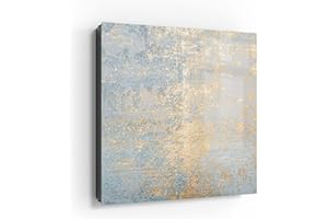 DEQORI Cassetta portachiavi nera, 30 x 30 cm, motivo parete con struttura dorata, in vetro e metallo, con 50 ganci + 2 magneti, moderna scatola magnetica e scrivibile