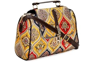 Craft Trade Clutch Bags for Women - Rajasthani Hand Embroidered Mini Crossbody Bag Women's Cluches for Wedding Party Gifts