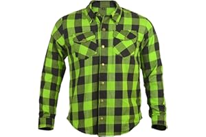 GREAT BIKERS GEAR - Motorcycle Shirt Fully Reinforced with Protective Aramid Lining Fabric Motorbike Riding Free Ce Protectors