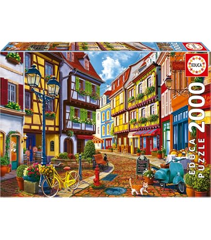 Trefl Puzzle 2000 Pezzi - Un Pomeriggio A Parigi - Torre Eiffel E Strada Francese - Per Adulti E Ragazzi Dai 12 Anni - Fai Da Te Creativo
