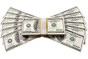 BIG SCREEN STACKS PROP MONEY DOLLARS | UK COMPANY | 100 FULL PRINT OLD STYLE $100 DOLLAR BILLS | $10,000 Stack | Extra bank strap | For Movies, Advertising, Play, Party, Supreme, Gun, Fancy Dress, Casino Games