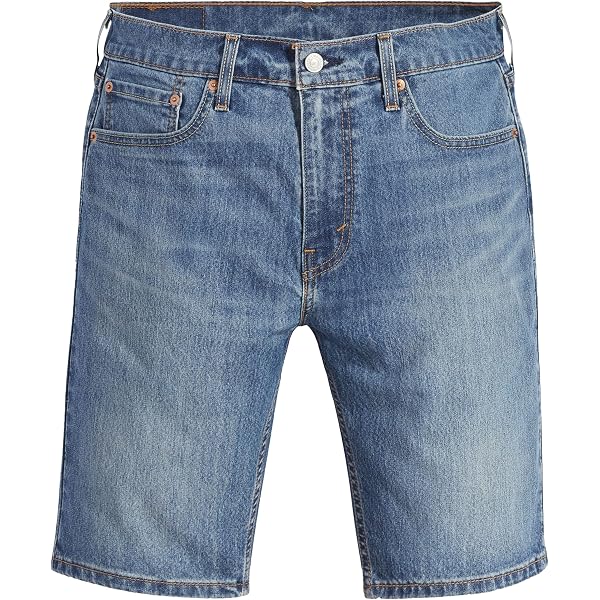 Lee Rider Short: Pantaloncini In Denim Uomo, Vestibilità Slim Con Risvolto Regolabile