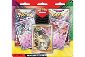 Pokémon-Sammelkartenspiel: Aufgewerteter 2er-Pack-Blister (3 holografische Promokarten & 2 Boosterpacks)