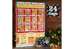 Popcorn Shed Calendrier de l'Avent de Noël Gourmet Popcorn 2022, 24 jours de popcorn – 6 saveurs de luxe, cadeau alimentaire naturel et végétarien, calendrier de l'Avent de Noël sans chocolat