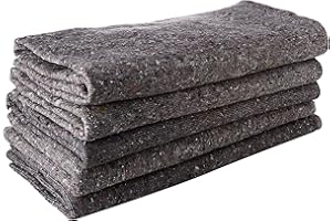 Propac Z-CP250A Lot de 5 couvertures de déménagement 1,3 m x 2,5 m