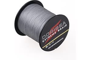 DORISEA Fil de pêche tressé 100 % PE 300 m - Fil de pêche de 6 à 250 kg - Résistant à l'abrasion - Incroyable superline - Zéro étirement - Petit diamètre