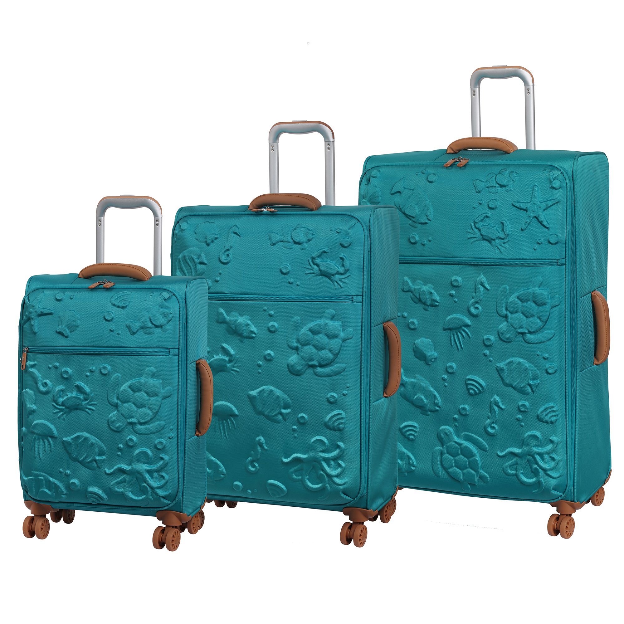 I I it luggage Aquatic 8 Wheel Lightweight Semi Expander Suitcase Large