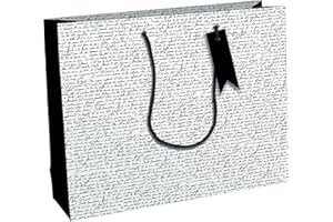EUROWRAP Clairefontaine 32493-6C - Un Sac Cadeau Excellia- Format Shopping - 37,3x11,8x27,5 cm - 210g - Motif : Baudelaire - Emballage Cadeaux, idéal pour : Jeux Société, Puzzles