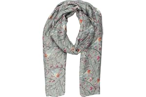 World of Shawls Winter Christmas Robin Bird Print Girls Lady Women Colorful Long Cute Scarf Wraps Shawl Soft Scarves Maxi