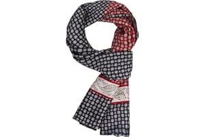 WANYING Bufanda Delgada de Rayón para Hombre Doble Capa Bufanda de Seda Artificial Casual Negocios para Otoño Primavera