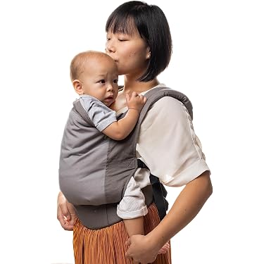 Mumgaroo Fascia portabebè, regolabile, traspirante, con comode cinghie per le spalle, per neonati, neonati e bambini, 0-36 mesi (maglia