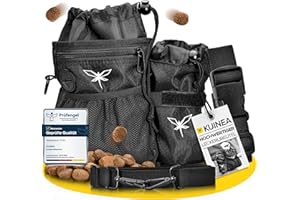 KUINEA® Leckerlitasche für Hunde - 4 Tragevarianten - Praktische Gassi Tasche Hund, Hundeleckerli Tasche, Leckerlietasche, Futtertasche Hund, Futterbeutel Hund, Snackbeutel Hund, Leckerlibeutel Hunde