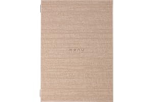 DAG Style, Speisekarte Restaurant A4 Linie Italy, Menü Restaurant mit Aufschrift "Menü", Elfenbeinfarbe, PU, 100% Made in Italy