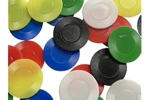 POKER CHIP SHOP Sachet de 500 jetons fins / jetons de poker - Environ 39 mm