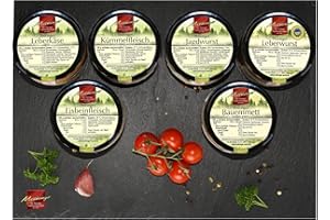 MEININGER DIE THÜRINGER TRADITIONSFLEISCHEREI Wurst aus Thüringen I Sortiment Meininger Brotzeit I Wurst aus Traditionsfleischerei I 6 Sorten