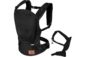 LIONELO Nosidło Ergonomiczne Dla Niemowląt Margareet Air od 4 miesiąca do 20 kg, 3 Pozycje, Oddychający Materiał, Odczepiany Kaptur, Podwójne Zabezpieczenie