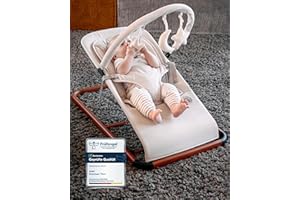KUNU® Babywippe Neugeborene bis 24 Monate - Sichere Baby Wippe mit praktischer Tragetasche - Faltbare Wippe Baby inkl. Newborn-Einsatz - Natürliches Wippen ab Geburt - Pflegeleicht & Schadstofffrei