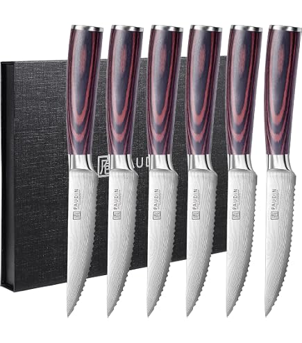 Messermeister Avanta L7684-5-4S, Set di 4 coltelli da bistecca, nero